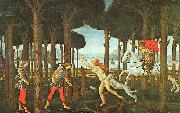 Sandro Botticelli Panel II of The Story of Nastagio degli Onesti